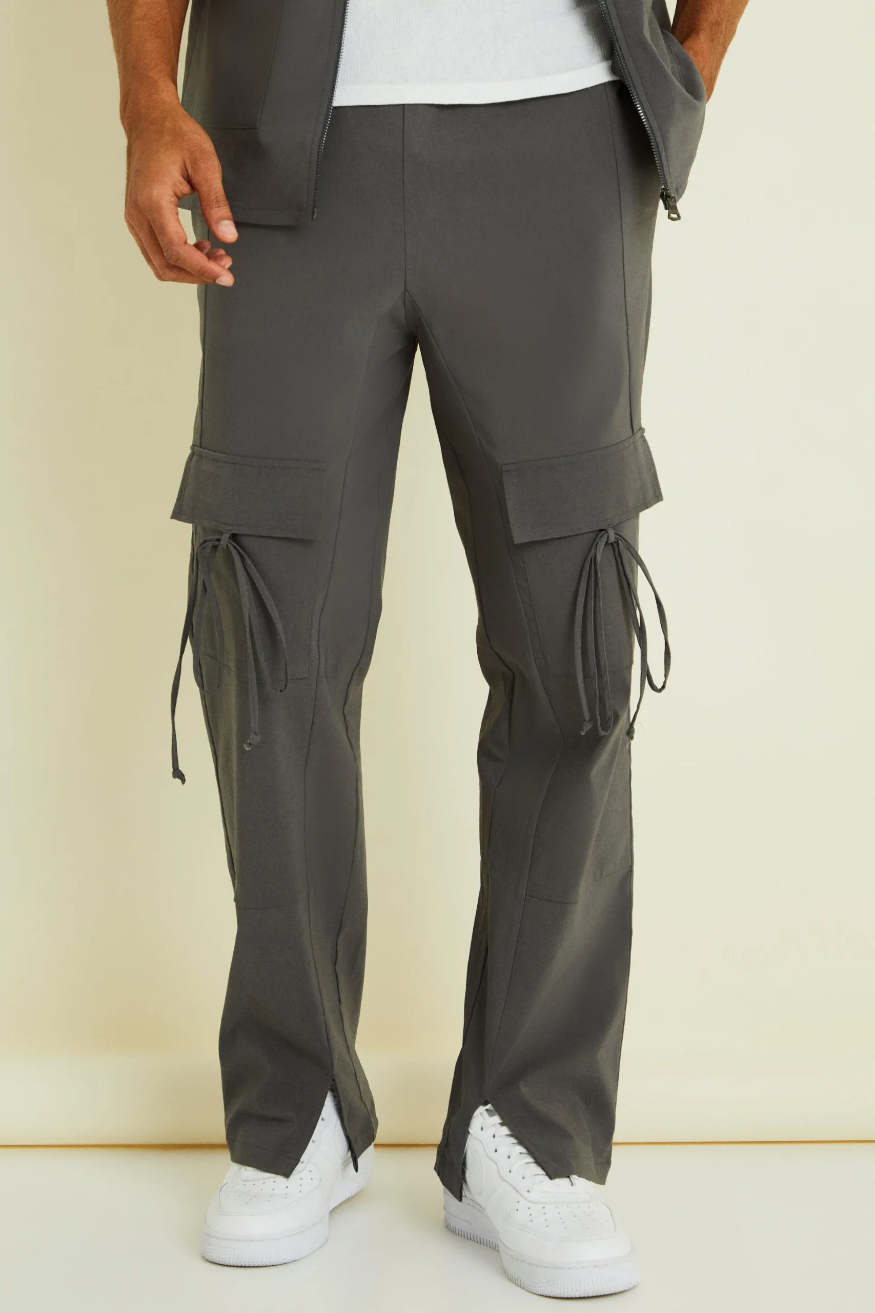 Cargo Shirt & Trouser Set | BoohooMAN UK