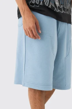 Carpenter Loopback Jersey Jort | BoohooMAN UK