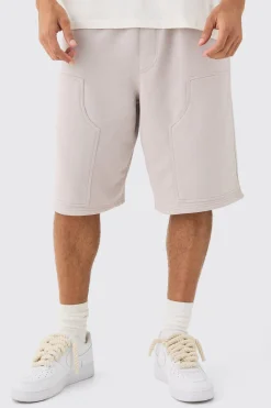 Carpenter Loopback Jersey Jort | BoohooMAN UK