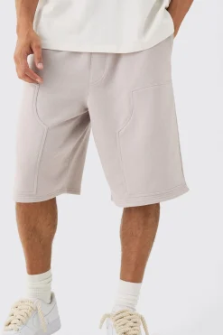 Carpenter Loopback Jersey Jort | BoohooMAN UK