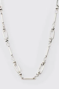 Chain Link Detail Necklace | BoohooMAN UK