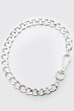 Chunky Chain Clip Necklace | BoohooMAN UK
