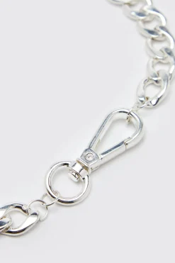 Chunky Chain Clip Necklace | BoohooMAN UK