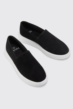 Chunky Faux Suede Loafer | BoohooMAN UK