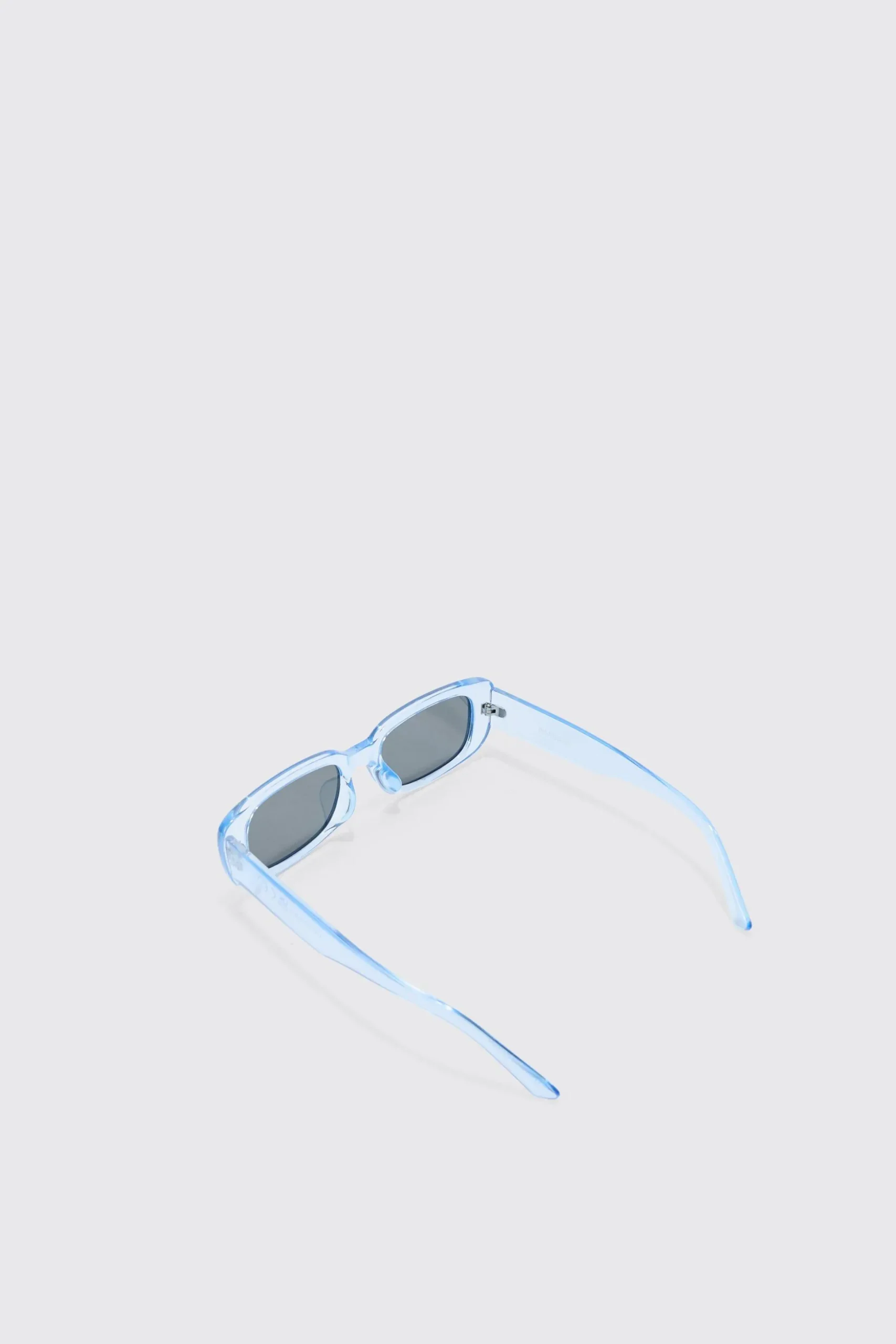 Chunky Lens Sunglasses In Grey | BoohooMAN UK