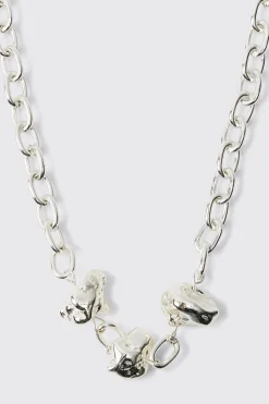 Chunky Metal Necklace | BoohooMAN UK