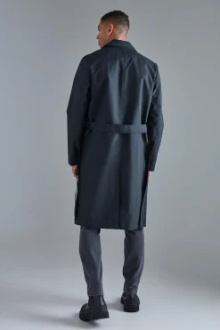 Classic Belted Trench Coat | BoohooMAN UK