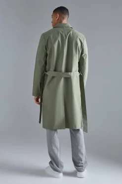 Classic Belted Trench Coat | BoohooMAN UK
