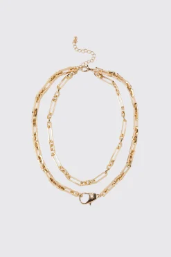 Clip Detail Chain Necklace | BoohooMAN UK
