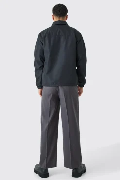 Collared Coach Jacket | BoohooMAN UK