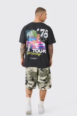 Collarless Mesh Back Print Shirt | BoohooMAN UK