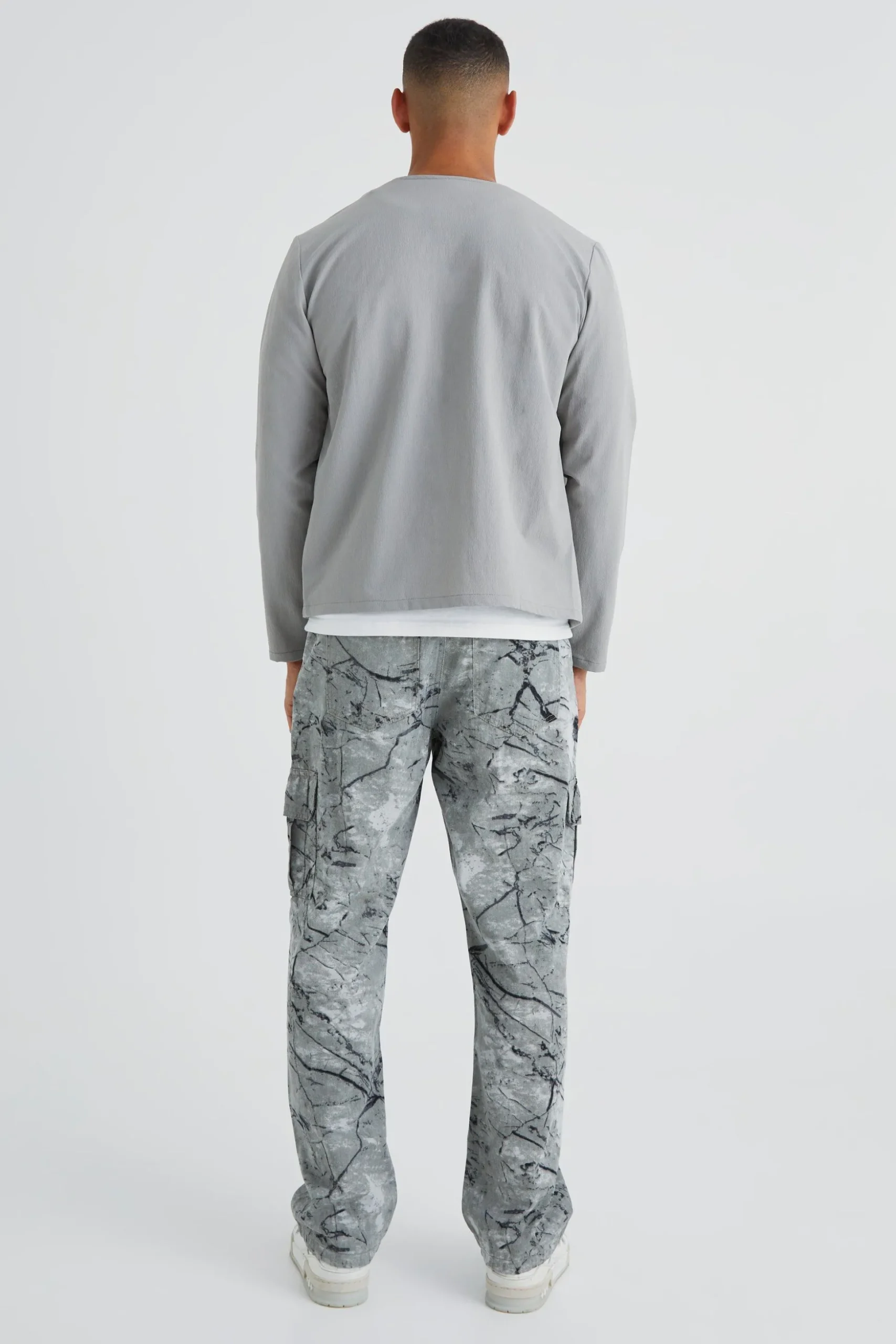 Collarless Technical Stretch Bomber | BoohooMAN UK