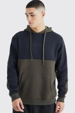 Colour Block Official Hoodie | BoohooMAN UK