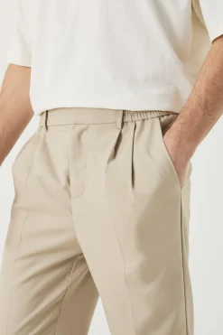 Comfort Waist Pleat Front Trousers | BoohooMAN UK