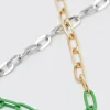 Contrast Chain Necklace | BoohooMAN UK