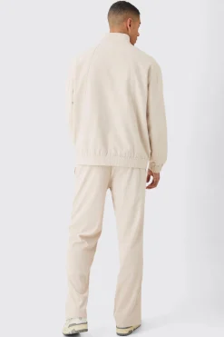 Corduroy Elasticated Waist Split Hem Trousers | BoohooMAN UK