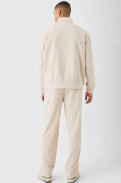 Corduroy Oversized Half Zip Sweat | BoohooMAN UK
