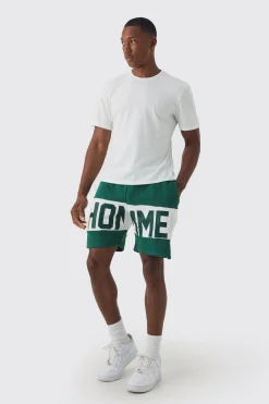 Core Fit Cropped T-shirt & Short Set | BoohooMAN UK