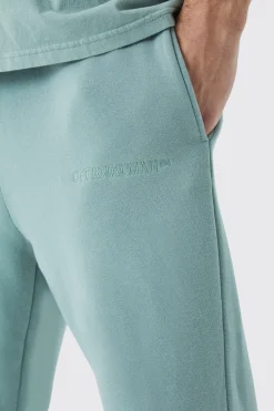 Core Fit Official Washed Jogger | BoohooMAN UK