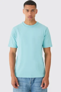 Core Heavy Carded Layed On Neck T-shirt | BoohooMAN UK