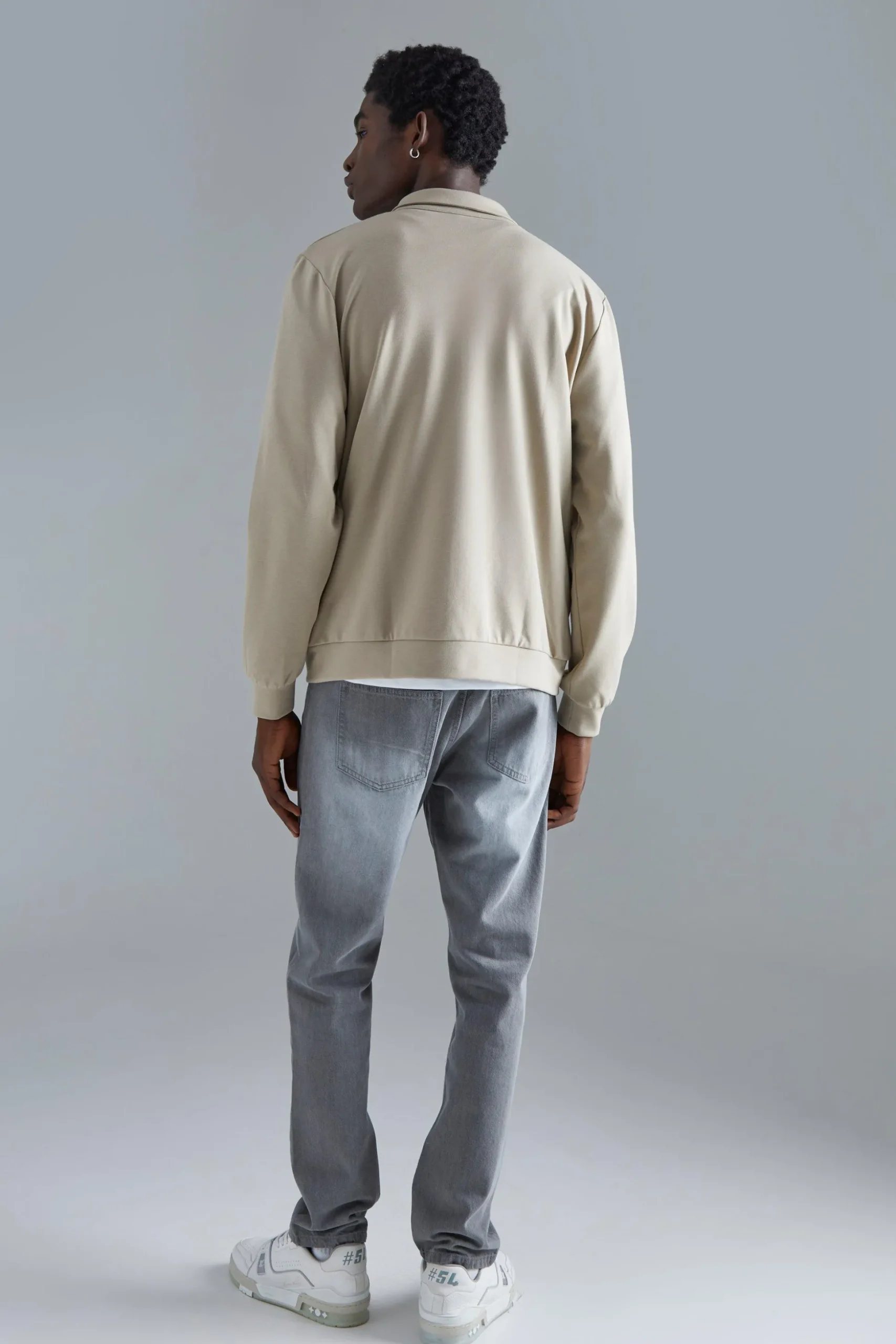 Core Interlock Harrington | BoohooMAN UK