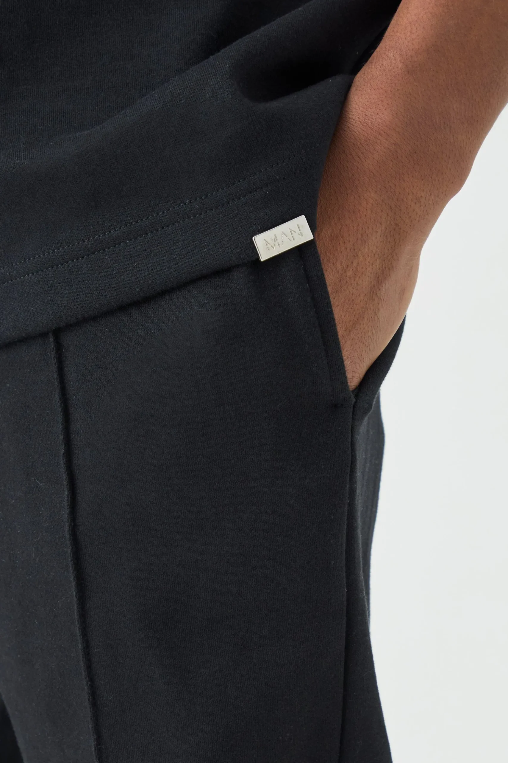 Core Revere Polo & Taper Jogger Interlock Set | BoohooMAN UK