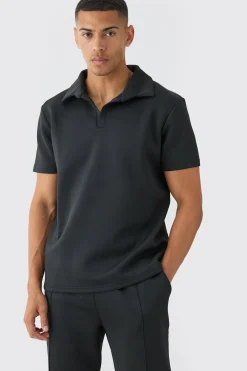 Core Revere Scuba Polo & Jogger Set | BoohooMAN UK