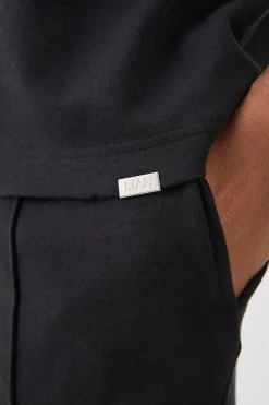 Core T-shirt & Short Interlock Set | BoohooMAN UK