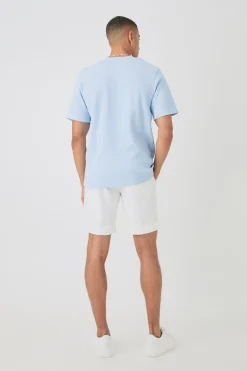 Core Waffle T-shirt | BoohooMAN UK