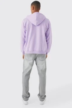 Core Zip Through Hoodie | BoohooMAN UK