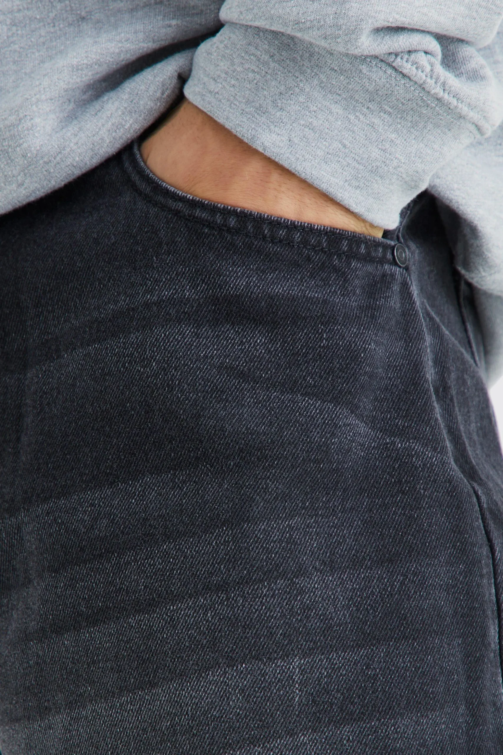 Denim Parachute Jean | BoohooMAN UK