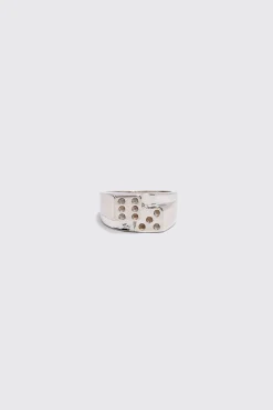 Dice Ring In Silver | BoohooMAN UK