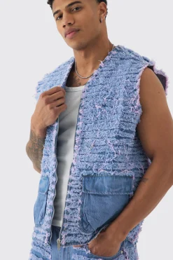 Distressed Denim Set | BoohooMAN UK