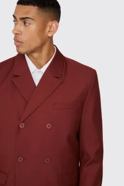 Double Breasted Blazer | BoohooMAN UK