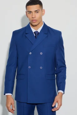 Double Breasted Blazer | BoohooMAN UK