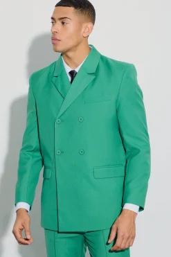 Double Breasted Blazer | BoohooMAN UK