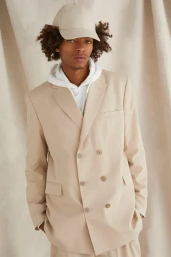 Double Breasted Oversized Blazer | BoohooMAN UK