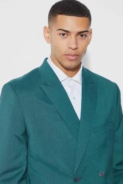 Double Breasted Relaxed Fit Blazer | BoohooMAN UK