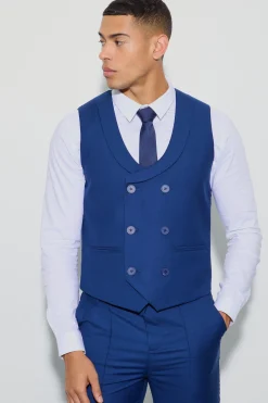 Double Breasted Waistcoat | BoohooMAN UK