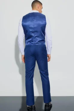 Double Breasted Waistcoat | BoohooMAN UK