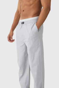 Double Waistband Lounge Bottoms | BoohooMAN UK