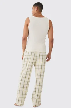 Double Waistband Relaxed Lounge Bottoms | BoohooMAN UK