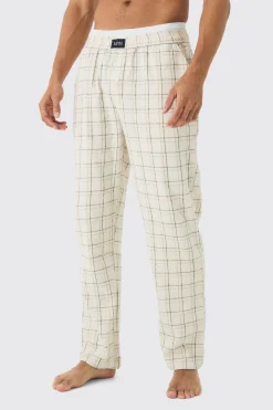 Double Waistband Relaxed Lounge Bottoms | BoohooMAN UK