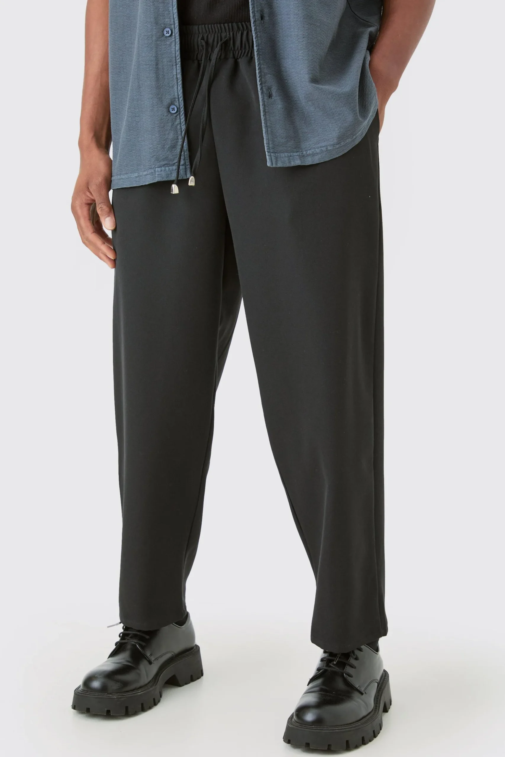 Drawcord Waist Oversized Skate Trousers | BoohooMAN UK
