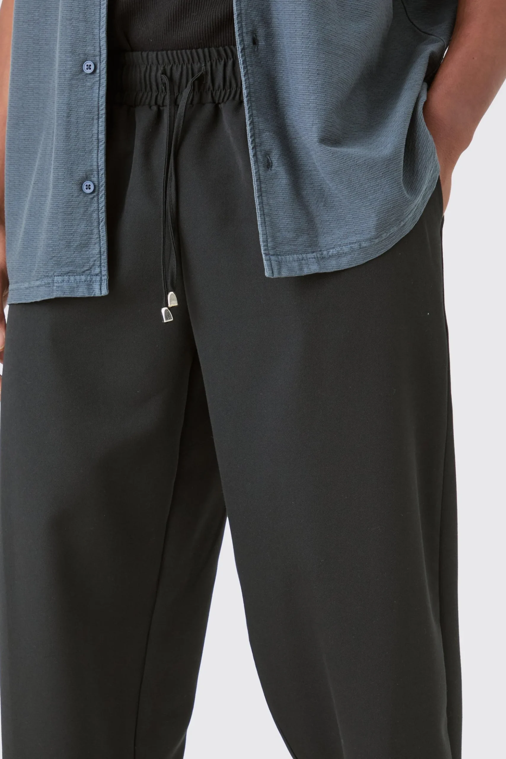 Drawcord Waist Oversized Skate Trousers | BoohooMAN UK