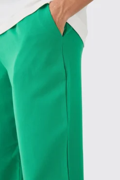 Drawcord Waist Straight Trousers | BoohooMAN UK