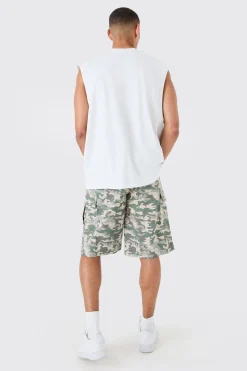 Drop Armhole Extended Neck Tank | BoohooMAN UK