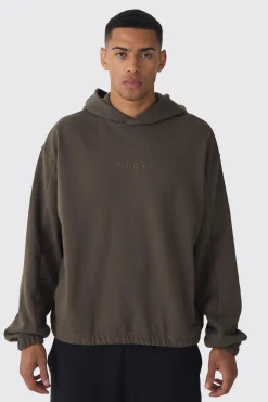 EDITION Oversized Boxy Heavyweight Hoodie | BoohooMAN UK