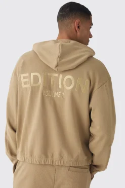 EDITION Oversized Boxy Heavyweight Hoodie | BoohooMAN UK