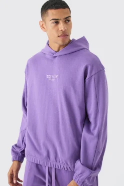 EDITION Oversized Boxy Heavyweight Hoodie | BoohooMAN UK